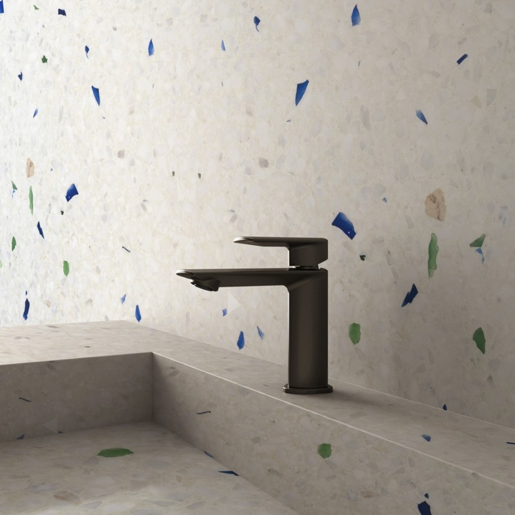 Crosswater Varda Matt Black Mono Basin Mixer Tap Lifestyle